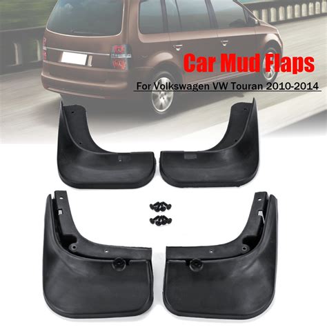 4Pcs Car Mudflaps Front Rear Fender Flares Splash Guards Mud Flaps