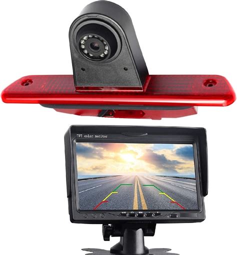 3rd Brake Light Rear View Backup Parking Reversing Camera With 7 Inch