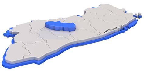 Map of El Salvador region of Cuscatlan on blue 21456202 PNG