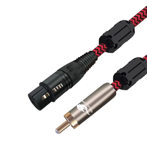 High Quality Female Xlr To Rca Male Shielded Audio Cable For Subwoofer