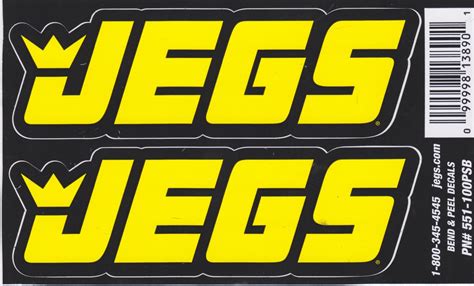 8 JEGS HIGH PERFORMANCE PARTS DRAG RACING STICKERS - HOT ROD DECALS - Other