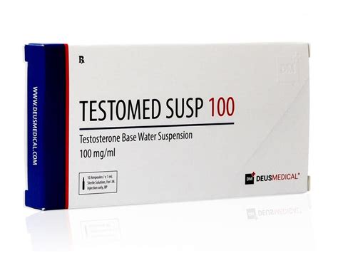 TESTOMED SUSPENSION 100 Testosterone Base Water Suspension 10amps