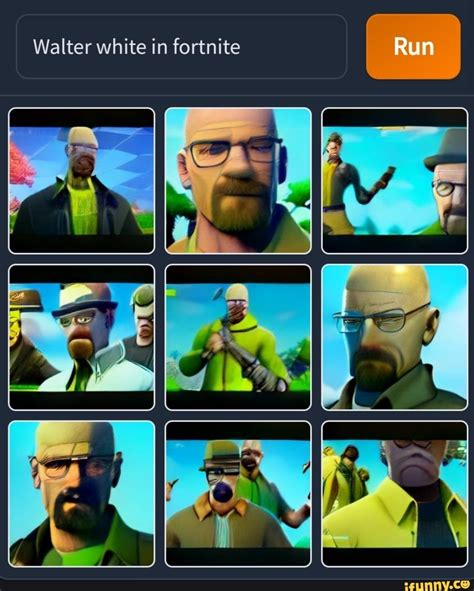 Walter white in fortnite in fortnite Run - iFunny