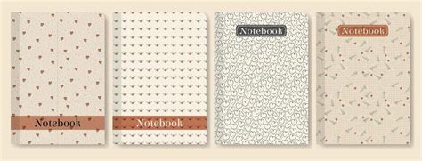 Cute Notebook Cover Vector Art, Icons, and Graphics for Free Download