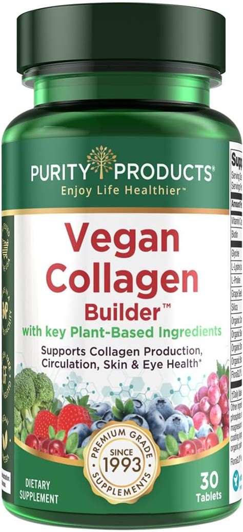 Organic Vegan Collagen Builder Whole Foods Fruits Silica Lutein