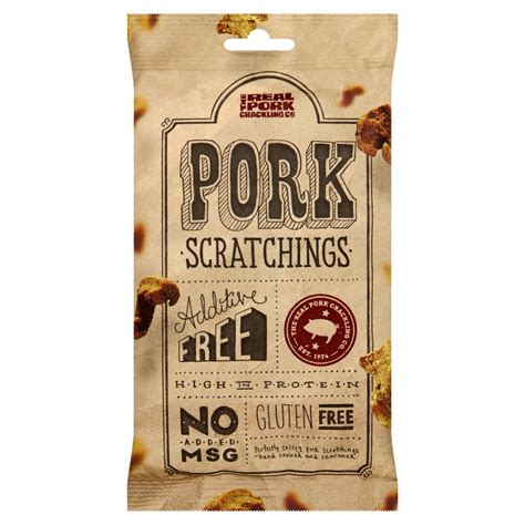 The Real Pork Crackling Co Pork Scratchings 75g Bestway Wholesale