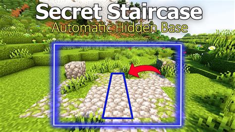 Minecraft Best Secret Staircase Tutorial Vowla Youtube