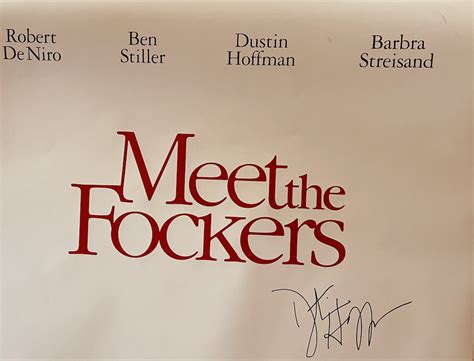 Charitybuzz: Dustin Hoffman Signed Meet the Fockers Poster