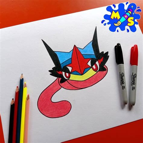 Ash Greninja | Drawing tutorial, Tomi, Drawings