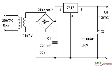 7812稳压电源电路图，7812稳压电源电路图5v 接线图网