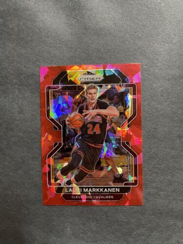 2021 22 Prizm Basketball Lauri Markkanen Red Cracked Ice Prizm Parallel