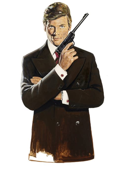 Illustrated 007 The Art Of James Bond Roger Moore Art Prints