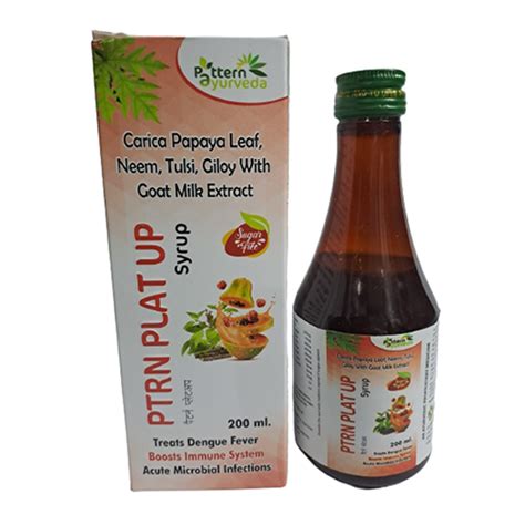 Carica Papaya Leaf Neem Tulsi Giloy With Goat Milk Extract Syrup