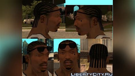 Download New Cornrows And Sunglasses For Gta San Andreas