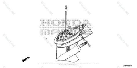 Honda Outboard 2007 And Later Oem Parts Diagram For Gear Case Assy