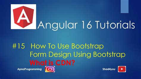 15 How To Add Bootstrap In Angular Angular Page Design CDN