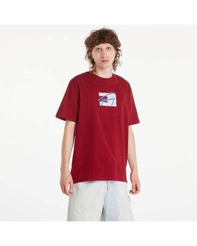 Red Tommy Hilfiger Clothing For Men Lyst