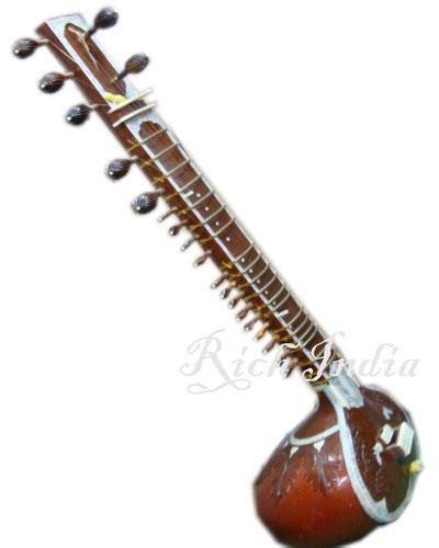 Wooden Brown Indian Sitar Anoushka Shankar Musical Instrument, Size: 50 Inch Approx, Model Name ...