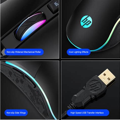 Phandco Pc Depot Hp M220 Rgb Wired Gaming Mouse