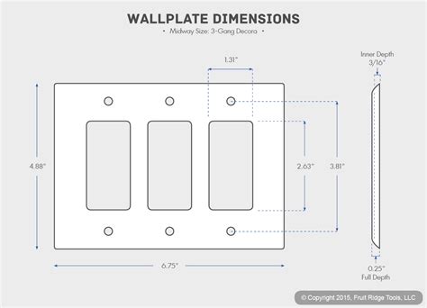 Leviton Almond 3 Gang Decora Unbreakable Midway Wallplate Gfi Gfci