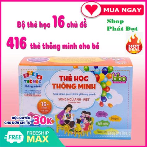 Thẻ học thông minh Flashcard tiếng anh tiếng việt cho bé Bộ thẻ học