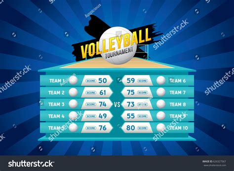 141 Volleyball Score Board Stock Illustrations Images And Vectors Shutterstock