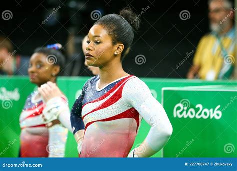 Olympic Champion Gabby Douglas Of United States Competing At Team Women