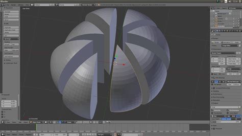 Blender Tutorial How To Create A Sphere Cut Into Separate Equal Wedges