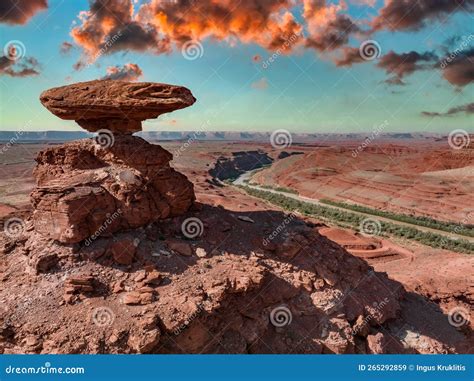 The Balancing Stone Called Mexican Hat Rock In Utah Mexican Hat Stock