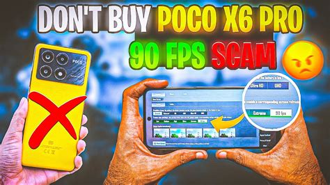 DON T BUY POCO X6 PRO FOR PUBG BGMI 90 FPS SCAM MUST WATCH POCO