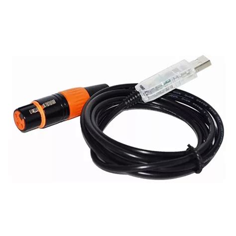 Usb Male To XLR 3 Pin Female Adapter Cable USB DMX512 Interface Adapter