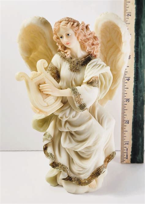 1993 Roman Inc Seraphim Classics Cymbeline Peacemaker Angel With Harp