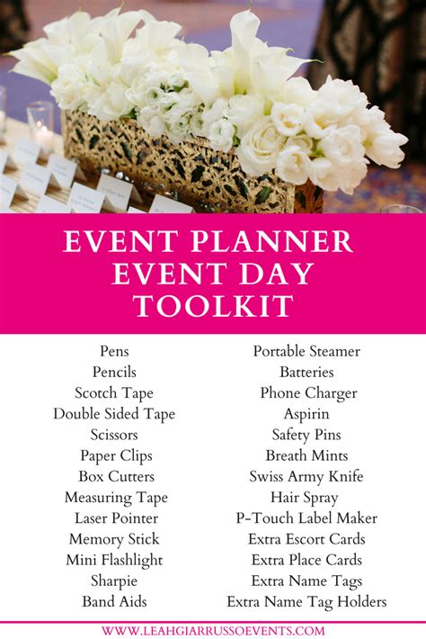 Here Are The Basic Items Every Event Planner Should Have At Their