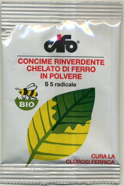 Cifo S Concime Rinverdente Chelato Di Ferro In Polvere Confezione Da