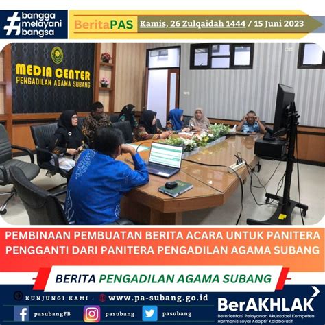 Pembinaan Pembuatan Berita Acara Untuk Panitera Pengganti Dari Panitera