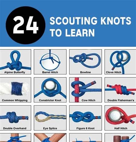 24 Scouting Knots To Know A Knot Is A Method Of Fastening Or Securing