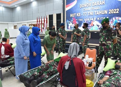 Peringati Hut Ke Tni Danlantamal Xii Hadiri Bakti Sosial Donor