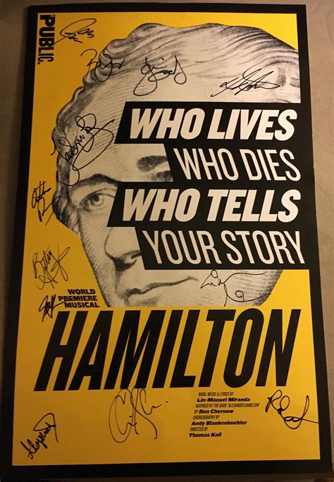 Sale Hamilton Original Playbill In Stock