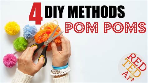 4 Easy Pom Pom Making Techniques How To Make A Pom Pom Fork Cardboard Fingers And Pom Pom