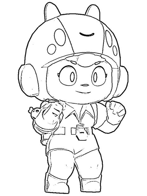 Brawl Stars Amber Para Colorear