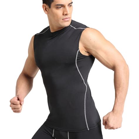 Men Running Shirt Quick Drying T Shirt Compression Shirts Gym T Shirt Fitness Sport Shirt 5