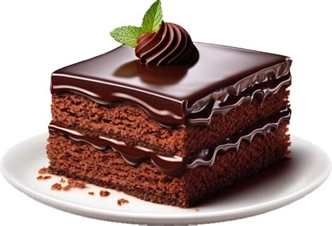 AI generated chocolate cake slice png 35063112 PNG