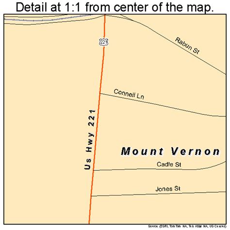 Mount Vernon Georgia Street Map 1353508