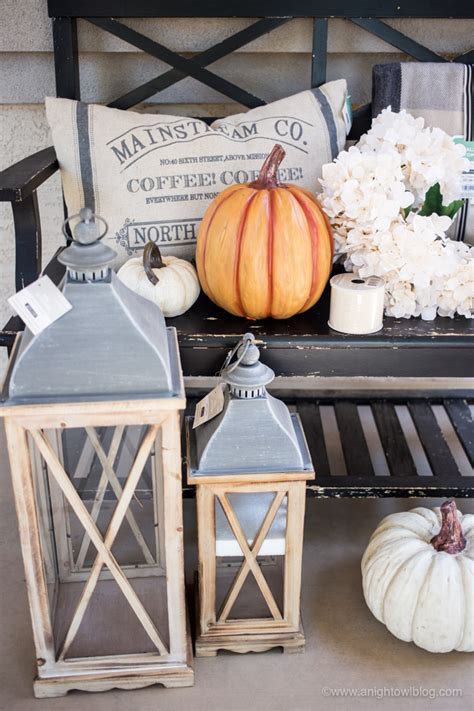 Fall Farmhouse Porch - A Night Owl Blog