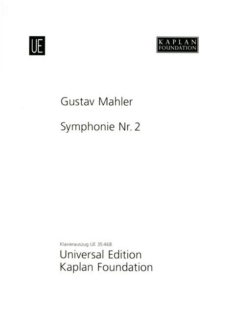 Symphonie Nr 2 C Moll 4 Und 5 Satz Von Gustav Mahler Im Stretta