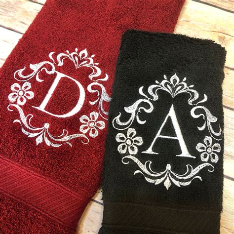 Custom Monogrammed Bath Towels 6 sizes to pick from over 20 | Etsy