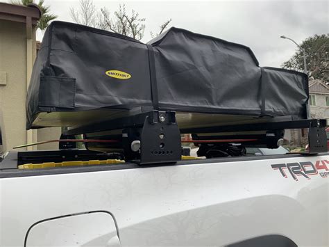 Snowboard/Ski Rack Mounted to Bed Rack on Tacoma