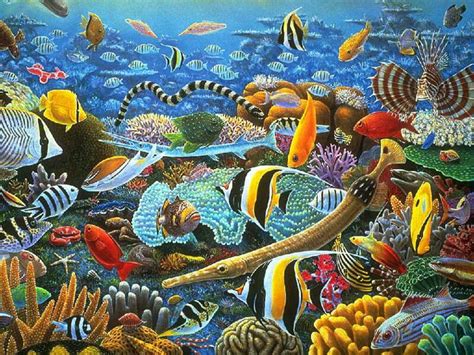 Pin By 🌈vonnie🦄 Davis🌈 On Fant~a~sea Coral Reef Art Fish Art Sea Art