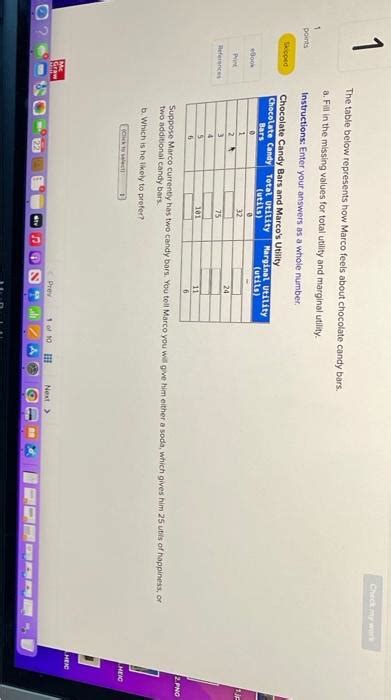 Solved The Table Below Represents How Marco Feels About