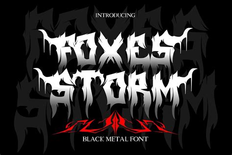 Foxes Storm Graffiti Font, Metal Graffiti, Rock Font, Black Metal ...